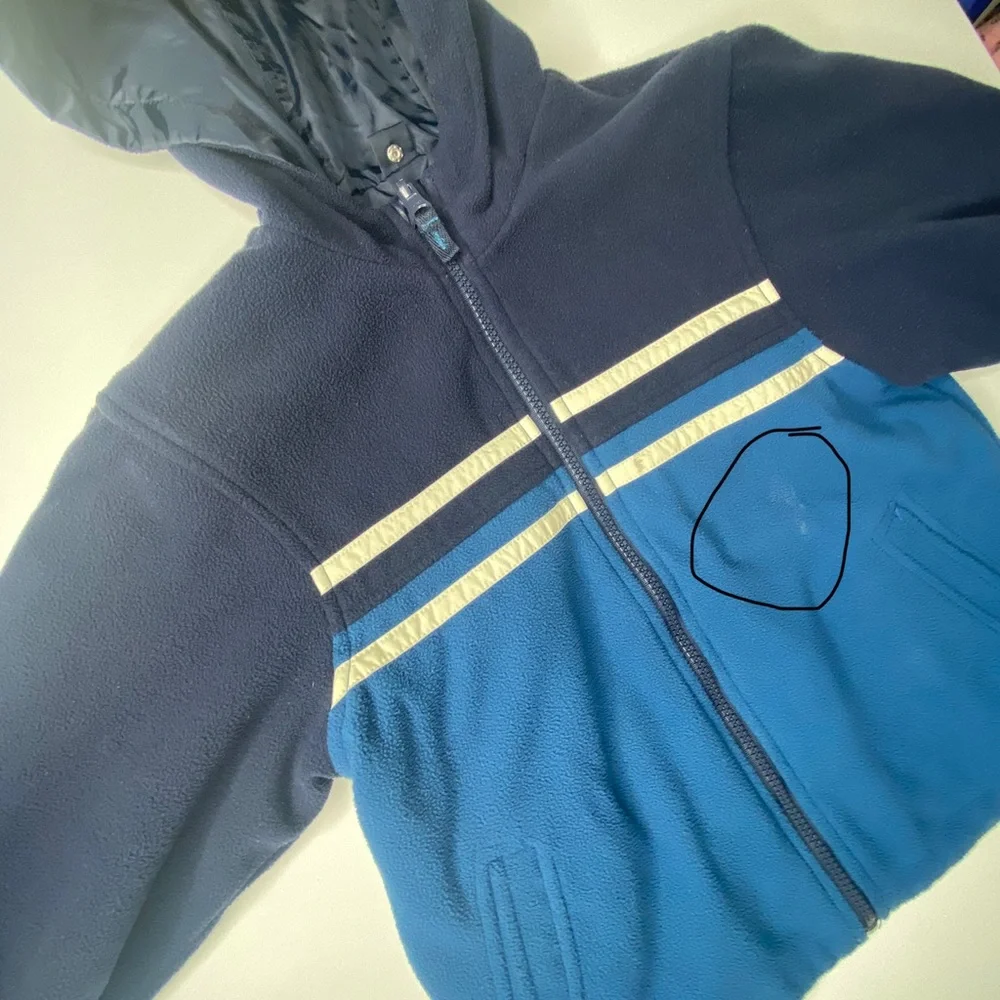 Kids Boys Hoodie Zipped Up Jacket Reversible Size 4